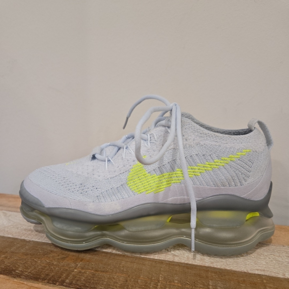 Nike Air Max Scorpion Flyknit Wmns Blue Tint Volt DJ4702-400 - Picture 7 of 12